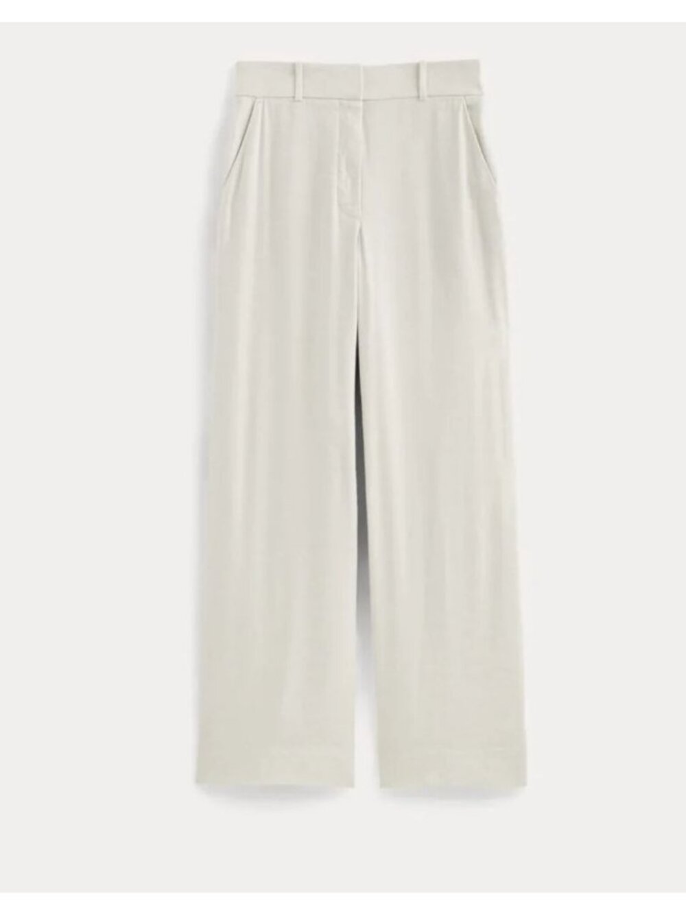 Everlane The Wide-Leg Pant in Stretch Linen Natural Chambray Size 14 NWT